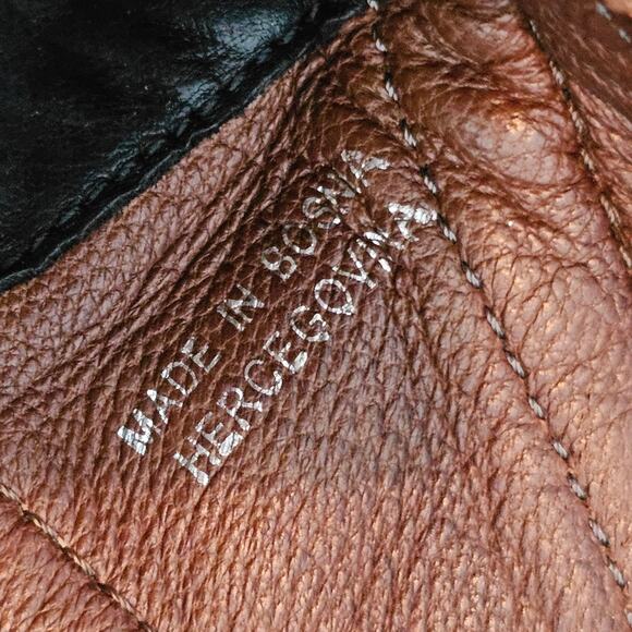 A.S 98 Black and Camo Combat Zippered Moto Biker Boots Size 36 US 6 - Picture 10 of 12